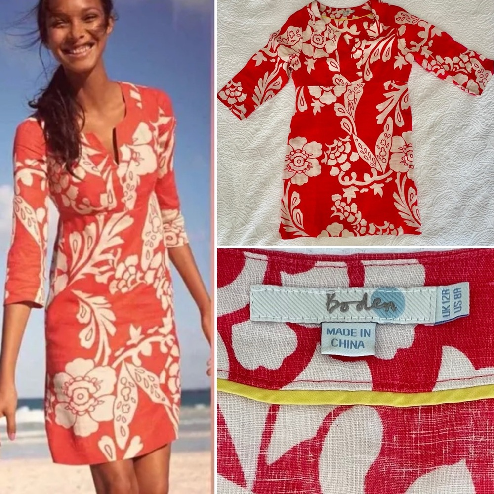 Boden casual linen tunic shift